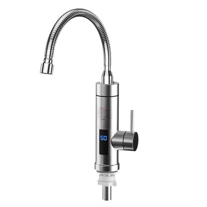 ครัวในครัวเรือนก๊อกน้ำร้อนไฟฟ้า EU Plug สไตล์:, Stainless Steel Type, Stainless Steel Universal Pipe Type