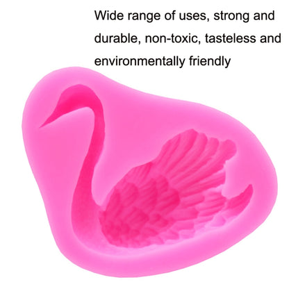 2 PCS Swan Baking แม่พิมพ์ซิลิโคนสำหรับตกแต่งเค้ก, Swan