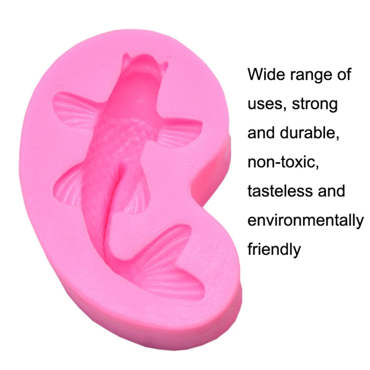 2 ชิ้นปลาทองเบเกอรี่ Fondant ซิลิโคนแม่พิมพ์เค้กตกแต่ง, Goldfish