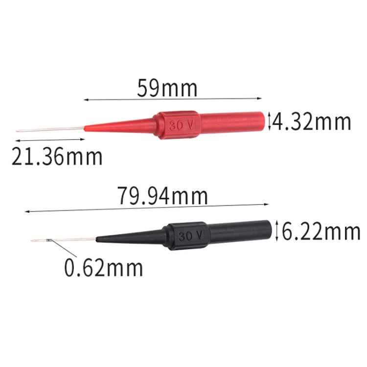 ปากกามัลติมิเตอร์ทดสอบการซ่อมแซมรถยนต์ Coarse Probe, สี:, Black, Red, Red + Black