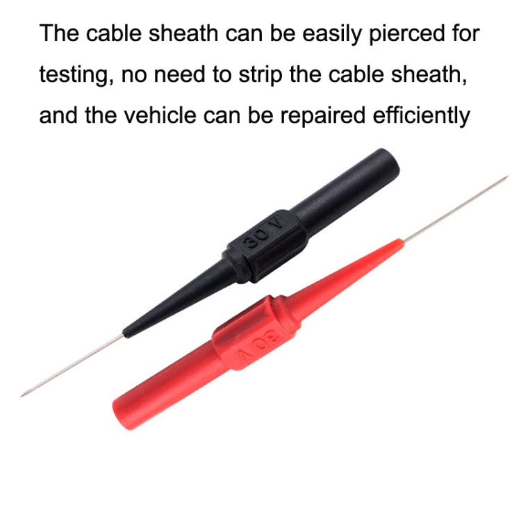ปากกามัลติมิเตอร์ทดสอบการซ่อมแซมรถยนต์ Coarse Probe, สี:, Black, Red, Red + Black