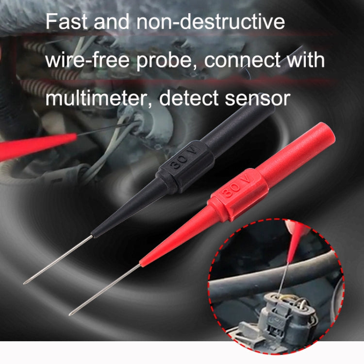 ปากกามัลติมิเตอร์ทดสอบการซ่อมแซมรถยนต์ Coarse Probe, สี:, Black, Red, Red + Black
