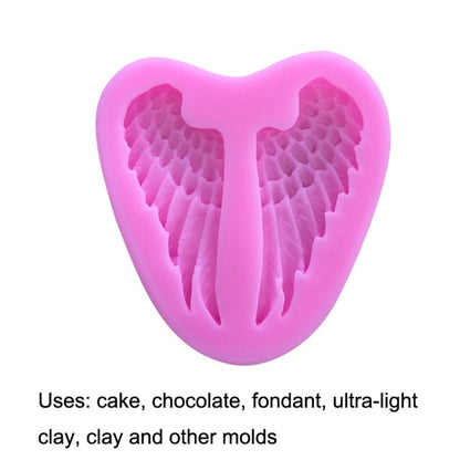 5 PCS Angel Wings เค้กซิลิโคนแม่พิมพ์เครื่องมืออบ, Angel Wings