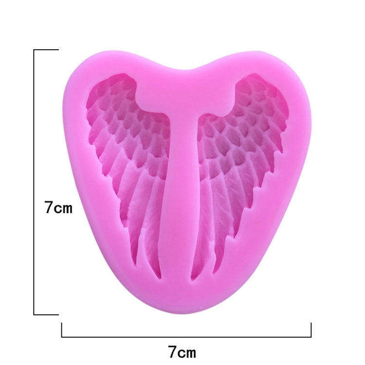 5 PCS Angel Wings เค้กซิลิโคนแม่พิมพ์เครื่องมืออบ, Angel Wings
