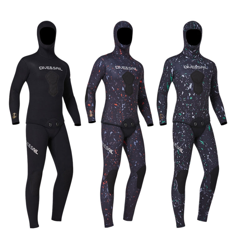 DIVE&SAIL 5mm Split Thick and Keep Warm Long Sleeves ชุดดำน้ำคลุมด้วยผ้า, 5mm XXL Green, 5mm XXL Black, 5mm XXL Orange, 5mm M Green, 5mm M Black, 5mm M Orange, 5mm L Green, 5mm L Black, 5mm L Orange, 5mm XL Green, 5mm XL Black, 5mm XL Orange           ...