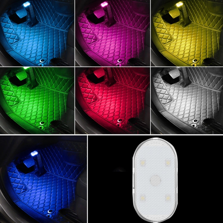 2 PCS ไฟอ่านหนังสือไฟ LED Touch Sensing Ambient Light สไตล์:, White, Ice Blue, Blue, Pink Purple, Colorful