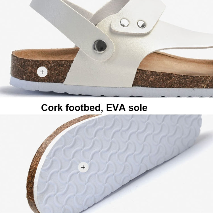 ผู้ชาย Summer Cork Flip Flops Beach รองเท้าแตะหนังคู่, 38, 39, 40, 41, 42, 43, 44, 45, 36, 35, 37