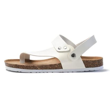 ผู้ชาย Summer Cork Flip Flops Beach รองเท้าแตะหนังคู่, 38, 39, 40, 41, 42, 43, 44, 45, 36, 35, 37