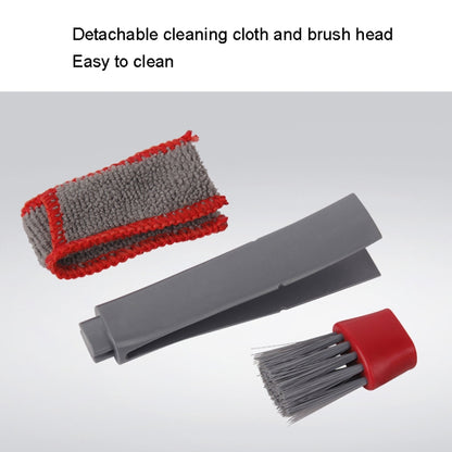 แปรงล้างรถ 5 ชิ้น Soft Hub เครื่องมือกำจัดฝุ่นอเนกประสงค์, Red White Air Outlet Brush, Red Gray Air Outlet Brush, Red Sponge Brush, Red Wheel Brush