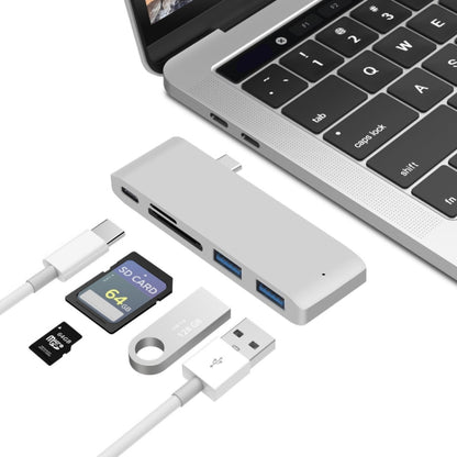 USB-C เป็น HDMI Splitter Docking Station Card Reader, ข้อมูลจำเพาะ:, 5 in 1 Gray, 5 in 1 Silver, 6 in 1 Gray, 6 in 1 Silver