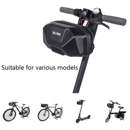 WILD MAN X9 3.5L กระเป๋ากันน้ำหัวรถจักรยานเปลือกแข็ง EVA, X9 3.5L (Black)