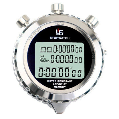YS Metal Stopwatch 3 Rows Display Running Training Electronic Timer สไตล์:, YS-510 10 Memories 3 Rows Display, YS-530 30 Memories 3 Rows Display, YS-560 60 Memories 3 Rows Display, YS-5100 100 Memories 3 Rows Display, YS-5120 120 Memories 3 Rows Display