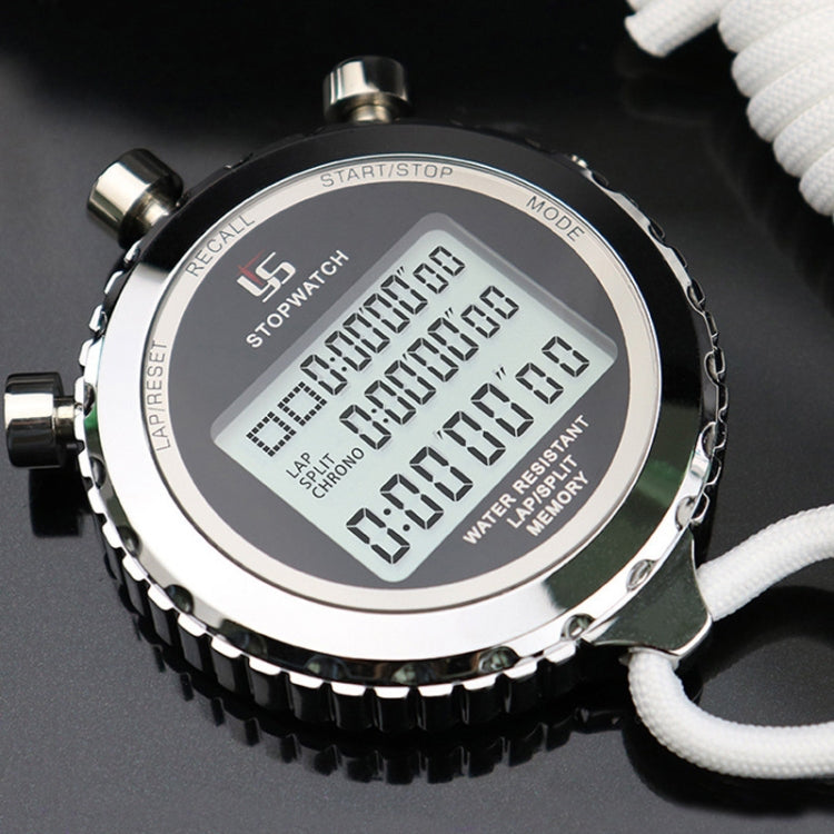 YS Metal Stopwatch 3 Rows Display Running Training Electronic Timer สไตล์:, YS-510 10 Memories 3 Rows Display, YS-530 30 Memories 3 Rows Display, YS-560 60 Memories 3 Rows Display, YS-5100 100 Memories 3 Rows Display, YS-5120 120 Memories 3 Rows Display