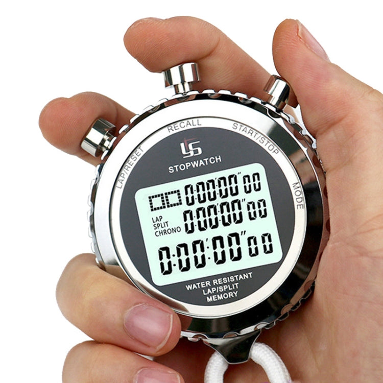 YS Metal Stopwatch 3 Rows Display Running Training Electronic Timer สไตล์:, YS-510 10 Memories 3 Rows Display, YS-530 30 Memories 3 Rows Display, YS-560 60 Memories 3 Rows Display, YS-5100 100 Memories 3 Rows Display, YS-5120 120 Memories 3 Rows Display