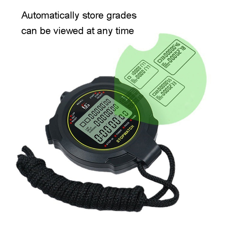 YS Stopwatch Timer Training Fitness Competition Stopwatch สไตล์:, YS-7100 100 Memories(Black), YS-710 10 Memories(Black), YS-730 30 Memories(Black), YS-760 60 Memories(Black), YS-7120 120 Memories(Black)