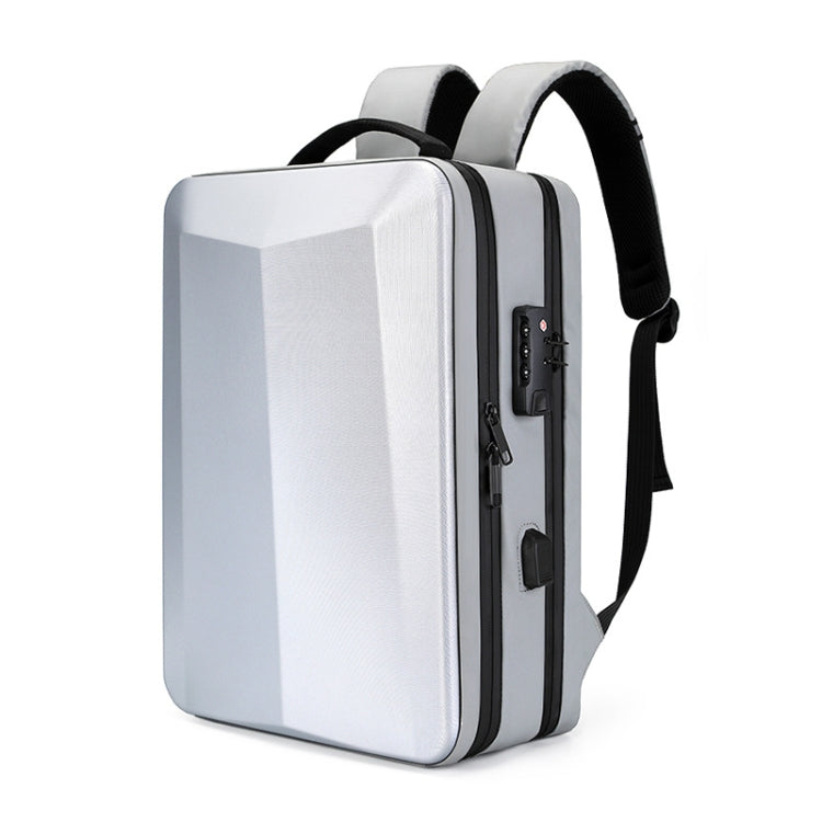 กระเป๋าเป้คอมพิวเตอร์สำหรับเล่นเกม ABS Hard Shell, 15.6 inches (Black), 15.6 inches (Silver), 17.3 inches (Silver)