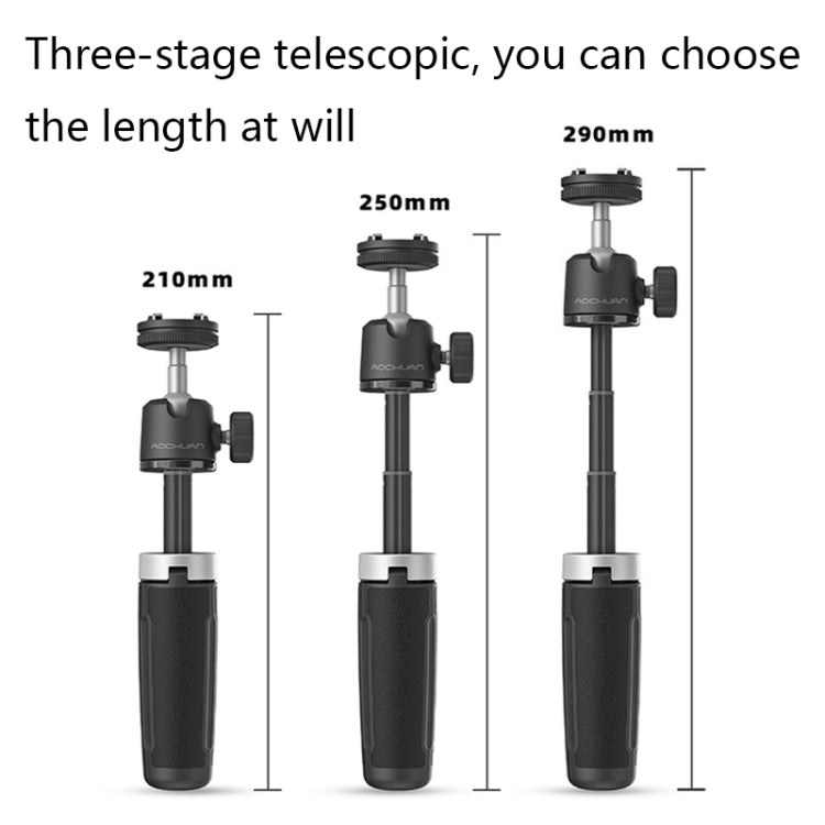 AOCHUAN MT-08 ขาตั้งกล้องเซลฟี่ขนาดเล็กแบบพับได้ Telescopic