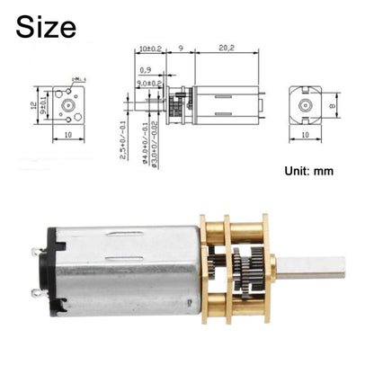 GM12-N30VA DC12V 100RPM มอเตอร์เกียร์แม่เหล็กถาวรแรงบิดสูงขนาดเล็ก