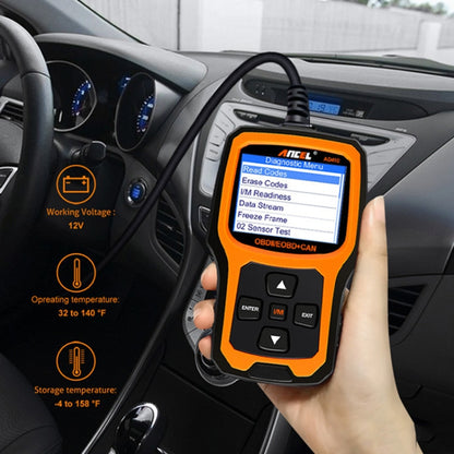 ANCEL AD410 OBD2 เครื่องสแกนวินิจฉัยอัตโนมัติในรถยนต์สากล, ANCEL AD410