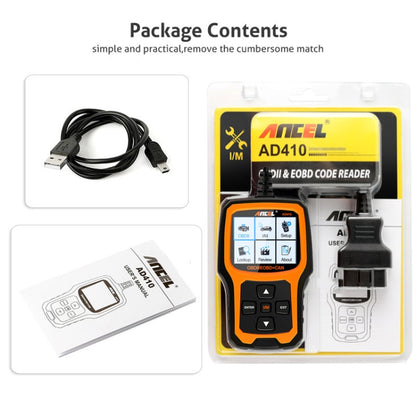 ANCEL AD410 OBD2 เครื่องสแกนวินิจฉัยอัตโนมัติในรถยนต์สากล, ANCEL AD410