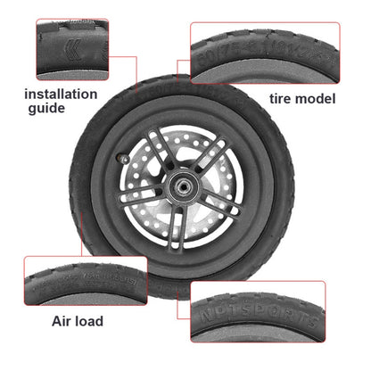 2 PCS 8.5 นิ้ว Off-Road Tubeless ยางสูญญากาศพร้อมหัวฉีดแก๊สสำหรับ Xiaomi M365/Pro/1S Electric Scooter, 8.5 Inch Off-Road Tire