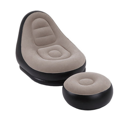 พักกลางวันโซฟาขี้เกียจเป่าลม, การจัดส่งแบบสุ่มสีด้านล่าง, สไตล์:, Sofa+Pedal, Single Sofa