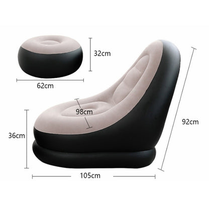 พักกลางวันโซฟาขี้เกียจเป่าลม, การจัดส่งแบบสุ่มสีด้านล่าง, สไตล์:, Sofa+Pedal, Single Sofa