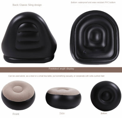 พักกลางวันโซฟาขี้เกียจเป่าลม, การจัดส่งแบบสุ่มสีด้านล่าง, สไตล์:, Sofa+Pedal, Single Sofa