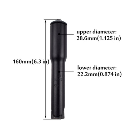 FMFXTR Road Bike Front Fork Stem ดัดแปลงส่วนเพิ่มความสูง Handlebar Core Riser, 22.2mm Black, 25.4mm Black, 22.2mm Silver, 25.4mm Silver