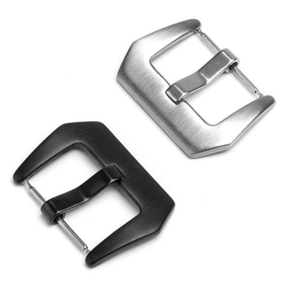 3 PCS Stainless Steel Brushed Pin Buckle Watch อุปกรณ์เสริม, 18mm Steel Color, 20mm Steel Color, 22mm Steel Color, 24mm Steel Color, 18mm Black, 20mm Black, 22mm Black