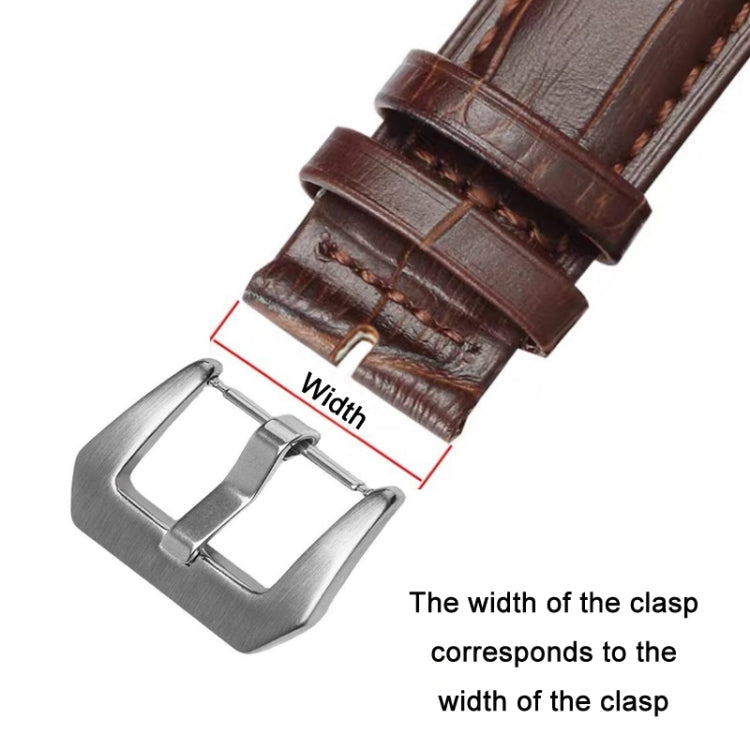3 PCS Stainless Steel Brushed Pin Buckle Watch อุปกรณ์เสริม, 18mm Steel Color, 20mm Steel Color, 22mm Steel Color, 24mm Steel Color, 18mm Black, 20mm Black, 22mm Black