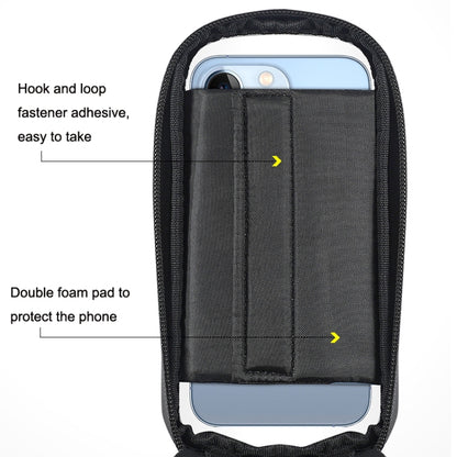 WEST BIKING จักรยาน Hard Shell Front Beam Bag โทรศัพท์มือถือ Touch Screen Saddle Bag