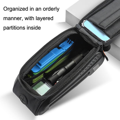 WEST BIKING จักรยาน Hard Shell Front Beam Bag โทรศัพท์มือถือ Touch Screen Saddle Bag