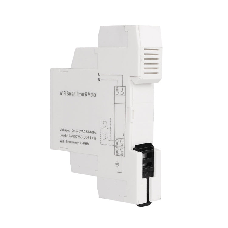 SINOTIMER TM608 Smart WiFi Single-Phase Power Meter แอพมือถือ Home Rail Meter 16A 100-240V, TM608