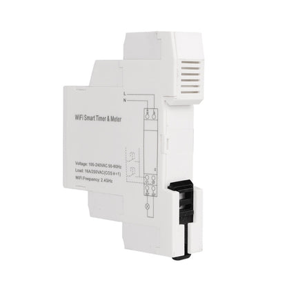 SINOTIMER TM608 Smart WiFi Single-Phase Power Meter แอพมือถือ Home Rail Meter 16A 100-240V, TM608