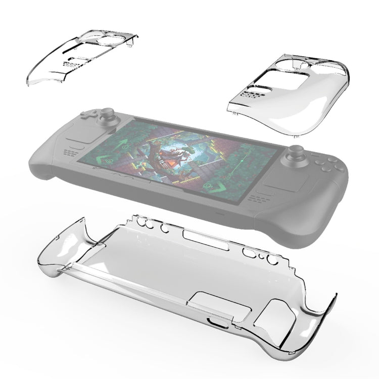 เคส PGTECH Split Crystal Hard Shell สำหรับคอนโซลเกม Steam Deck, Crystal Hard Shell Case