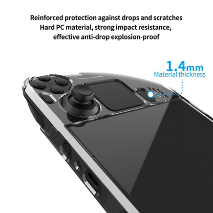 เคส PGTECH Split Crystal Hard Shell สำหรับคอนโซลเกม Steam Deck, Crystal Hard Shell Case