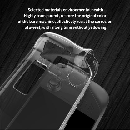 เคส PGTECH Split Crystal Hard Shell สำหรับคอนโซลเกม Steam Deck, Crystal Hard Shell Case