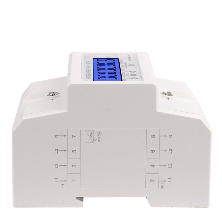 SINOTIMER เครื่องวัดไฟแบ็คไลท์ 3 เฟส ชนิดราง มิเตอร์ไฟฟ้า 5-100A 400V, DDS024, DDS024T
