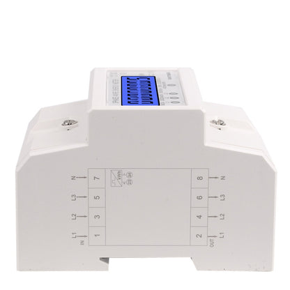 SINOTIMER เครื่องวัดไฟแบ็คไลท์ 3 เฟส ชนิดราง มิเตอร์ไฟฟ้า 5-100A 400V, DDS024, DDS024T