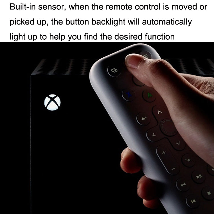 8BitDo Backlit Key Media Remote Control สำหรับ Xbox สไตล์:, Long Version (Black)