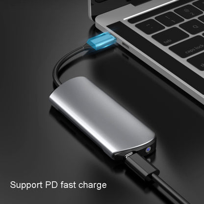 Type-C Extension Dock 8 In 1 แล็ปท็อปแปลงฮับ USB HUB, USB HUB