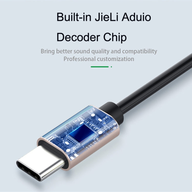 5PCS Type-c/USB-c ถึง 3.5 มม. ชายข้อศอกสปริงสายอะแดปเตอร์เครื่องเสียงรถยนต์, ความยาวสายเคเบิล: 1.5 ม.