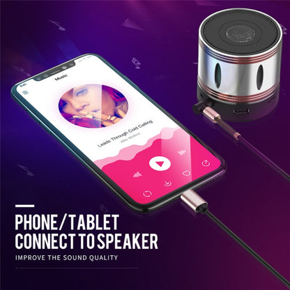 5PCS Type-c/USB-c ถึง 3.5 มม. ชายข้อศอกสปริงสายอะแดปเตอร์เครื่องเสียงรถยนต์, ความยาวสายเคเบิล: 1.5 ม.