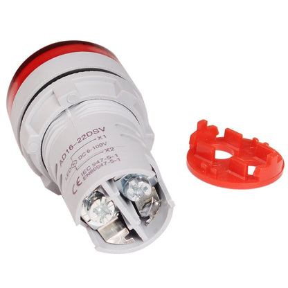 2 PCS DC ตัวบ่งชี้สัญญาณแรงดันไฟฟ้า 22 มม. รอบ 6-100V Universal Voltmeter, 6-100V Red, 6-100V White, 6-100V Blue, 6-100V Green, 6-100V Yllow