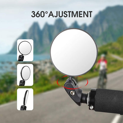 กระจกมองหลังจักรยานนูนมุมมองขนาดใหญ่กระจกหมุนได้ 360 องศา, Convex Rearview Mirror