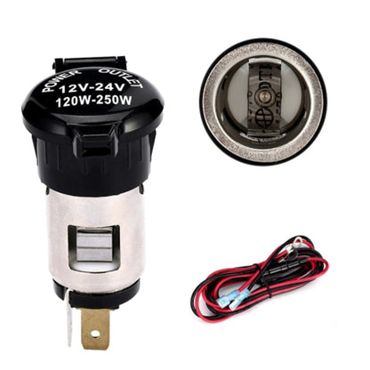 2 PCS Car Modified Cigarette Lighter Waterproof Vehicle Charging Power Socket, Cigarette Type (with 1.5m Line), No Cigarette Type (with 1.5m Line)