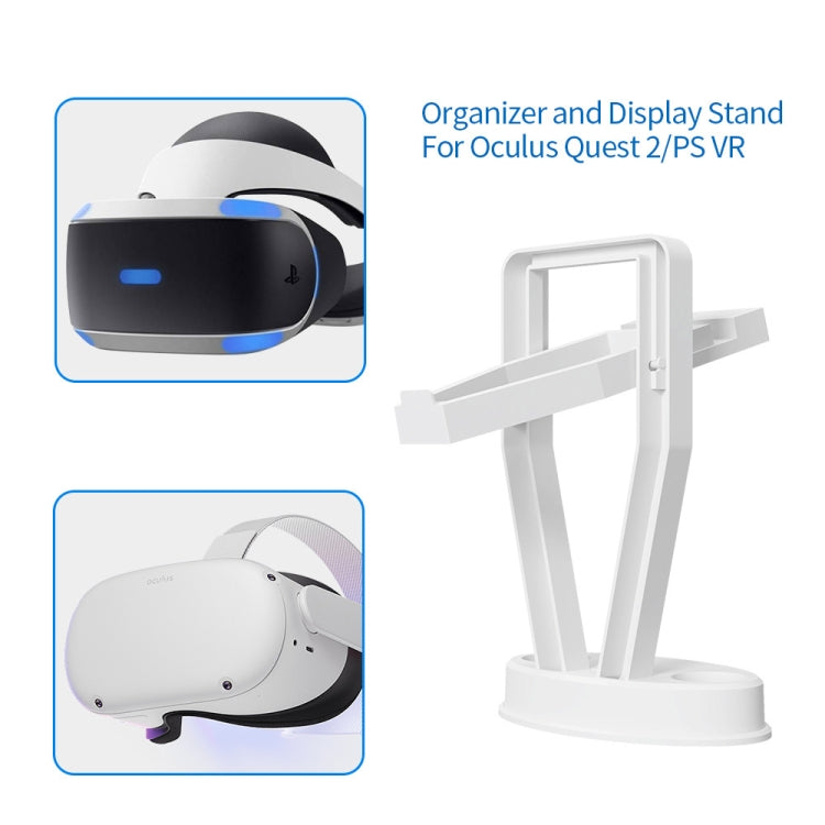 JYS-OC002 VR Bracket ชั้นวางเดสก์ท็อปสำหรับ Oculus Quest 2, JYS-OC002 White, JYS-OC002 Black
