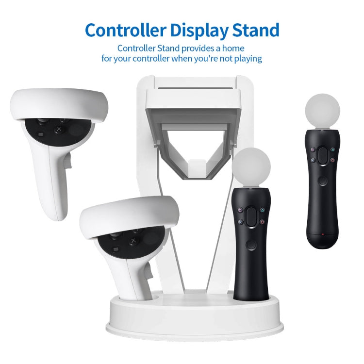 JYS-OC002 VR Bracket ชั้นวางเดสก์ท็อปสำหรับ Oculus Quest 2, JYS-OC002 White, JYS-OC002 Black