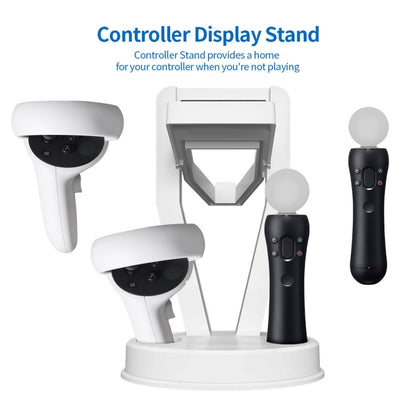 JYS-OC002 VR Bracket ชั้นวางเดสก์ท็อปสำหรับ Oculus Quest 2, JYS-OC002 White, JYS-OC002 Black